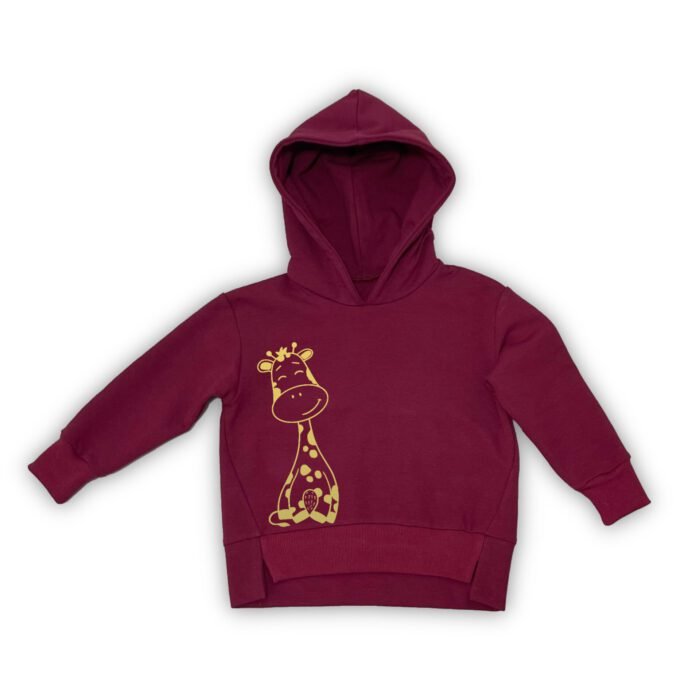 Džemperis su pūkeliu žirafa