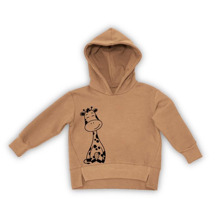 Džemperis su pūkeliu žirafa