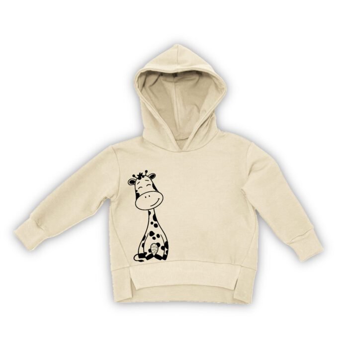 Džemperis su pūkeliu žirafa