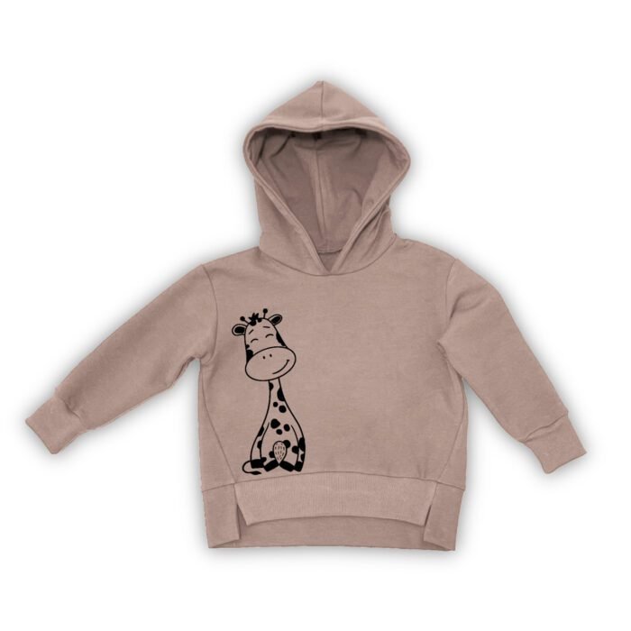 Džemperis su pūkeliu žirafa