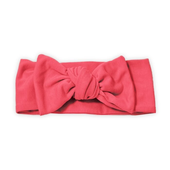 Koralinė galvajuostė mergaitei su kaspinu