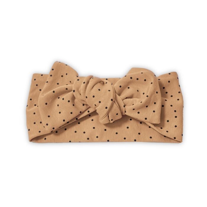 Camel spalvos galvajuostė su kaspinu