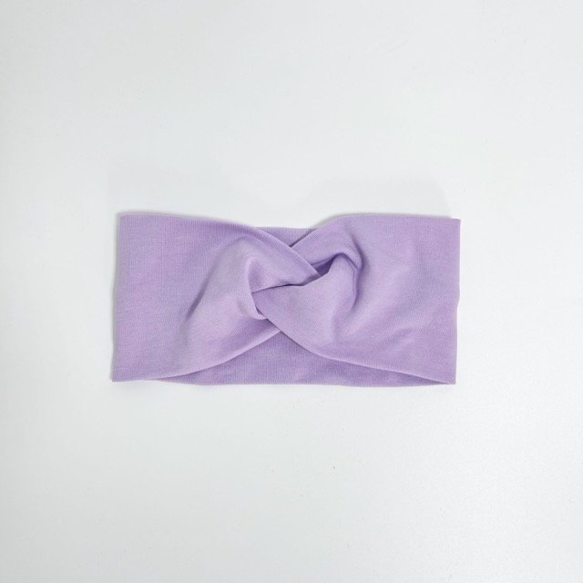 Alyvinė galvajuostė Medium Twisted galvajuostė mergaitei alyvinės spalvos