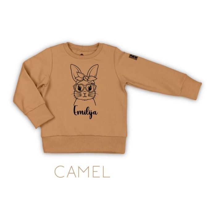 DŽemperis su zuikiu su kaspinu. ZUikio džemperis