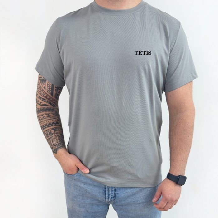 Vyriški marškinėliai tėtis. Tėčio marškinėliai su siuvinėtu užrašu. Puiki tėčio dovana