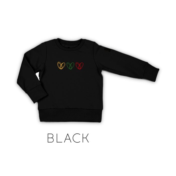 Lietuviškas džemperis su širdelėmis. Džemperis su trispalve, tautinė atributika.